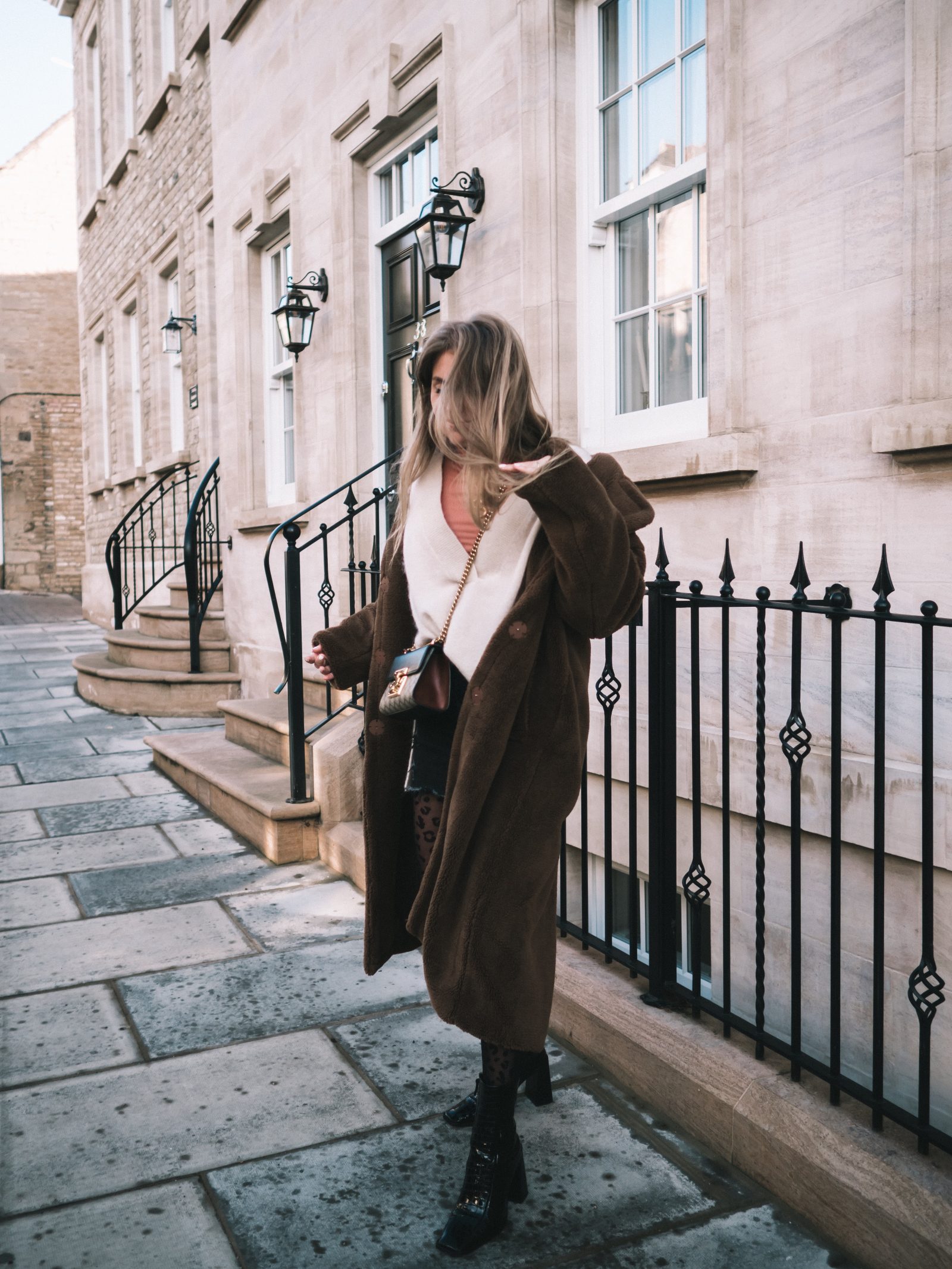 Warmest Coat - Fur Maxi Coat - Sinead Crowe Autumn Street Style