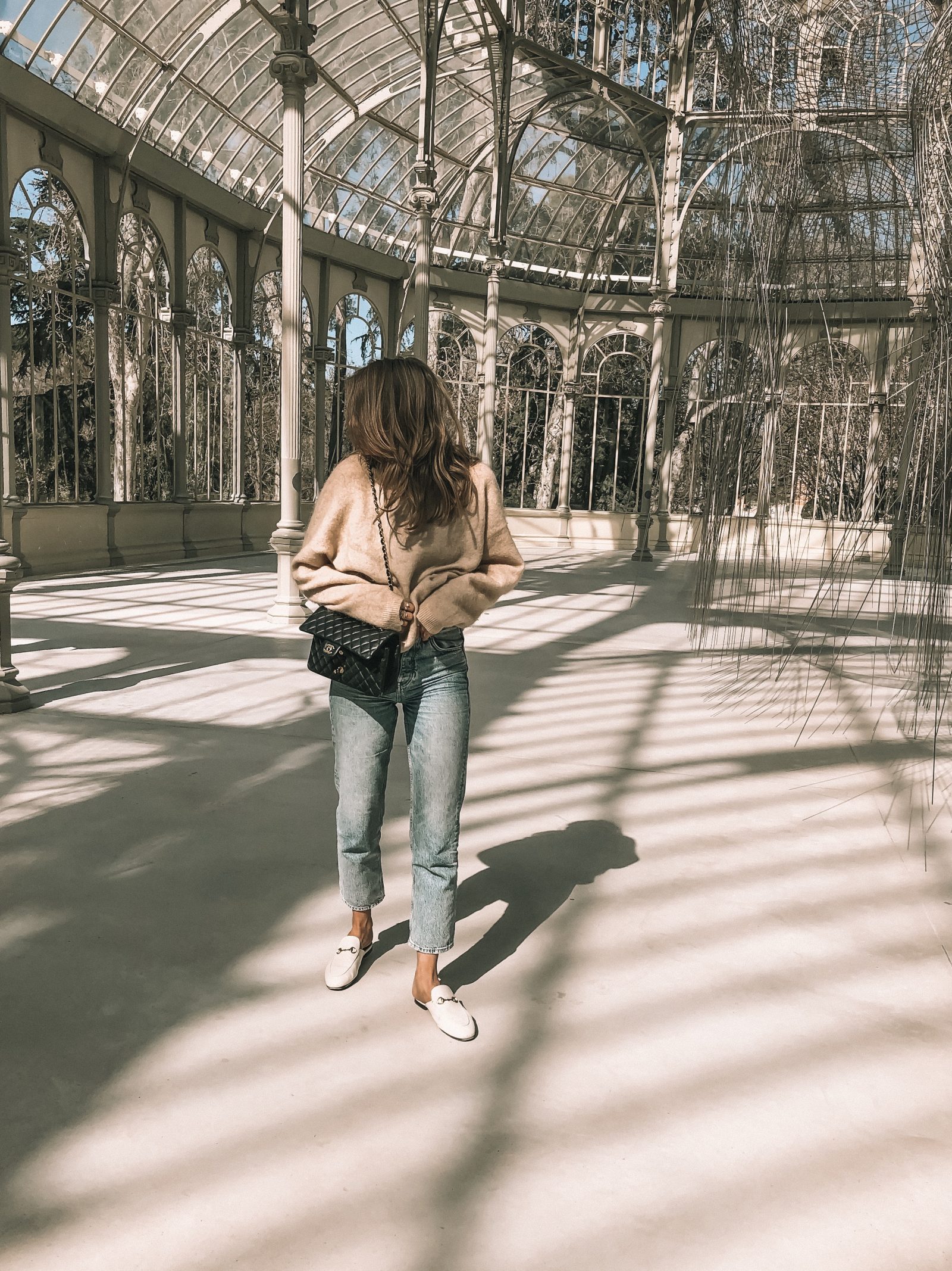 Madrid Outfit Diaries - Gucci Princetown Loafers White