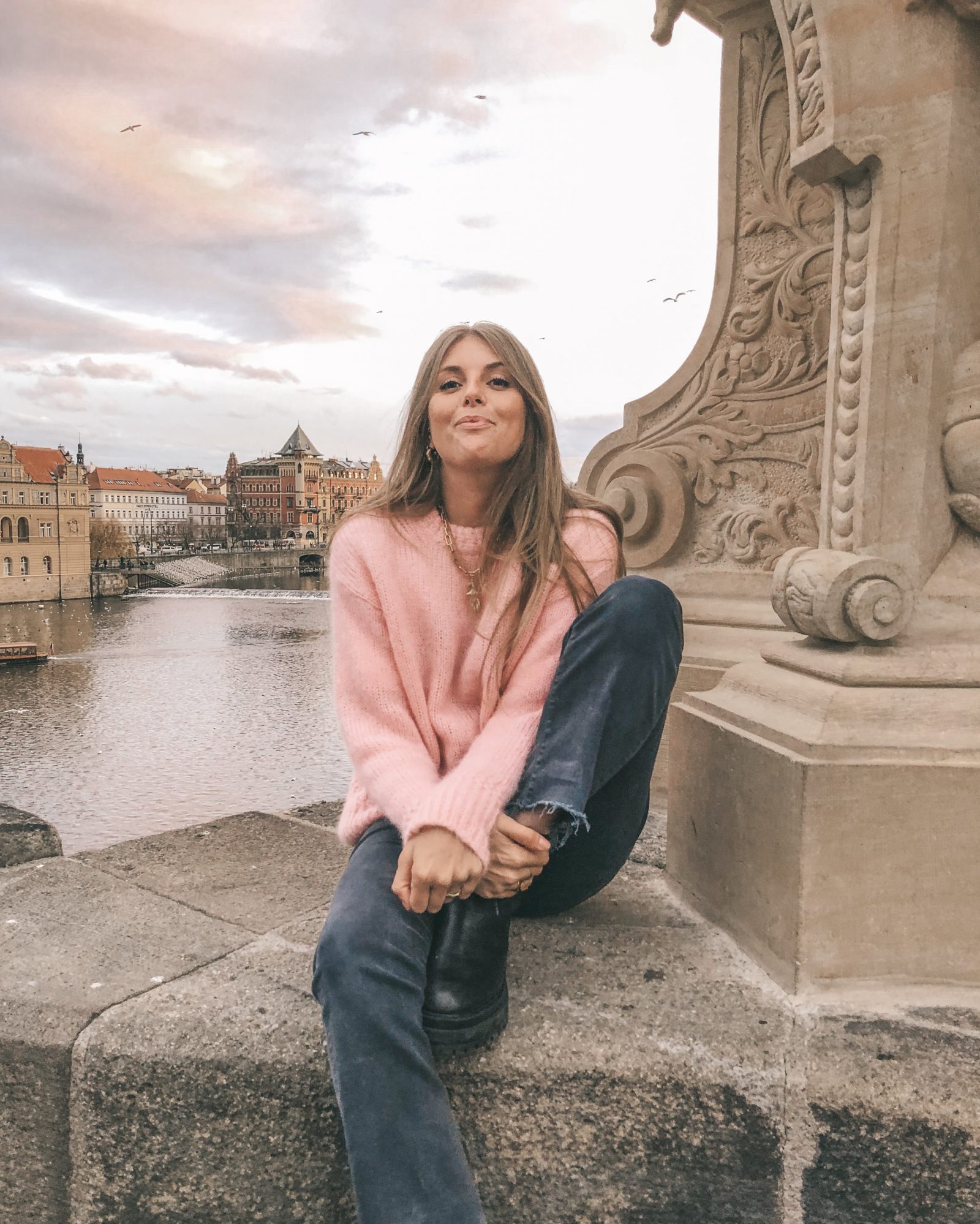 Prague - Sezane Red Coat