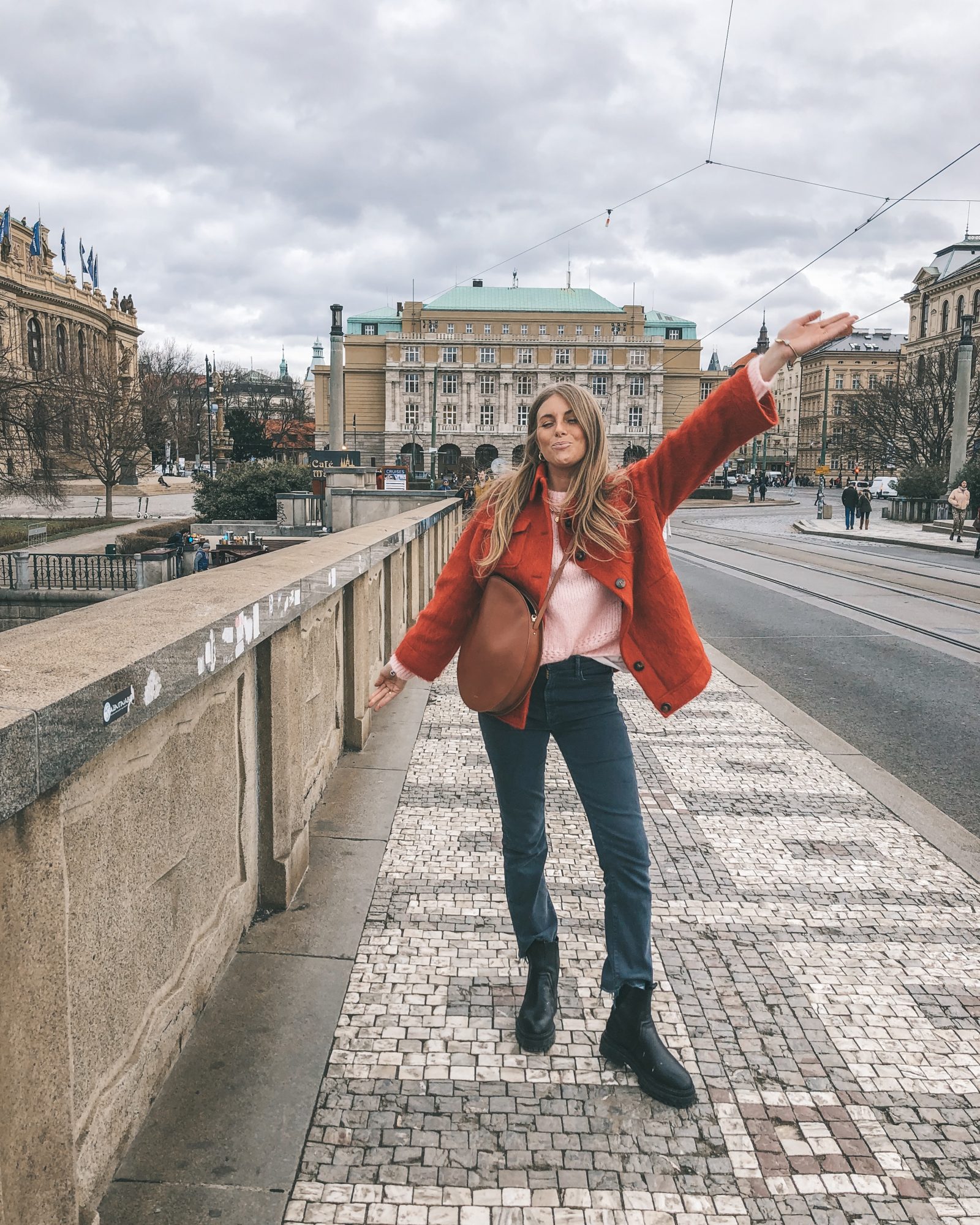 Prague - Sezane Red Coat