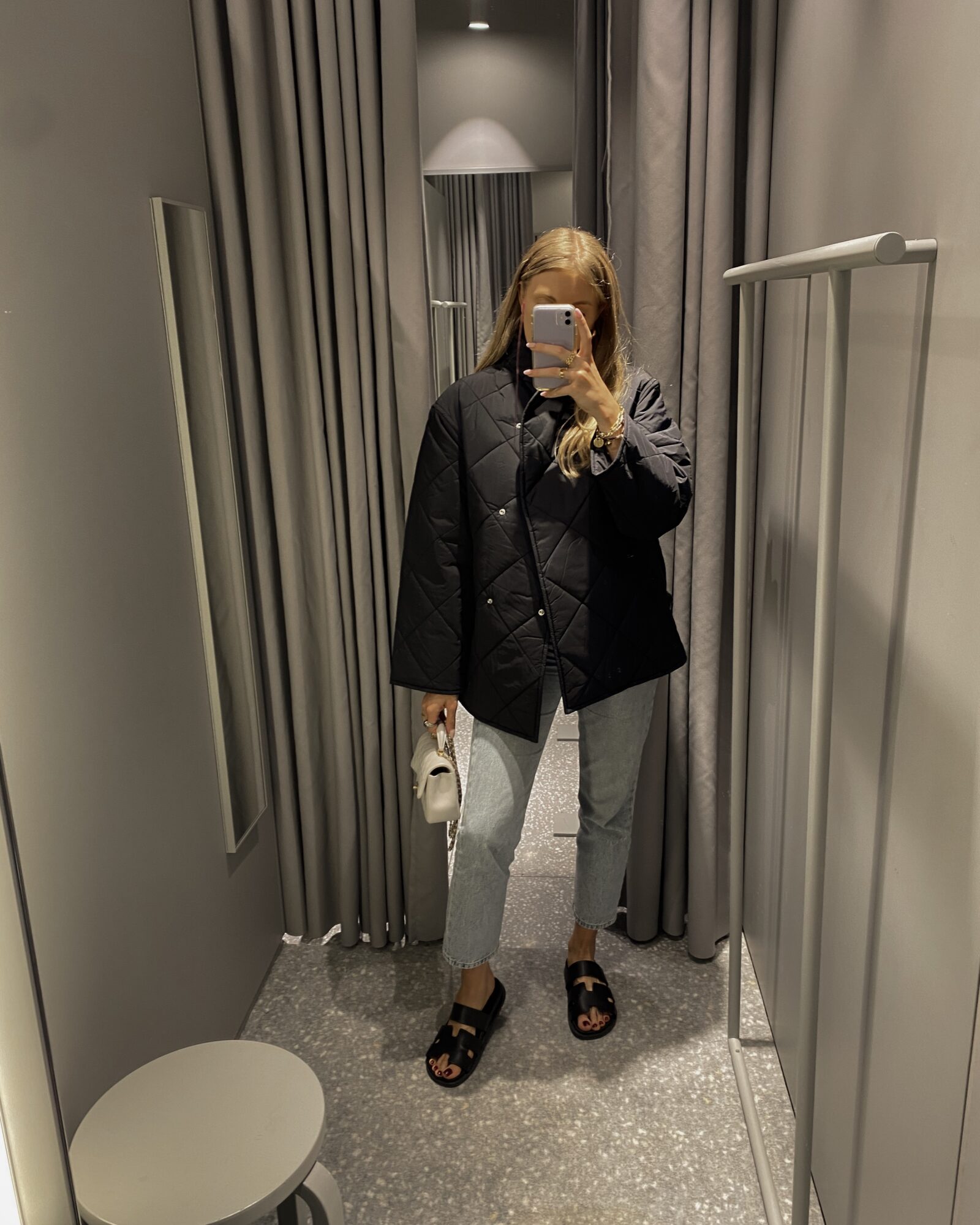 Arket Autumn Faves Black Quilted Oversized Jacket - Autumn Wardrobe Essentials