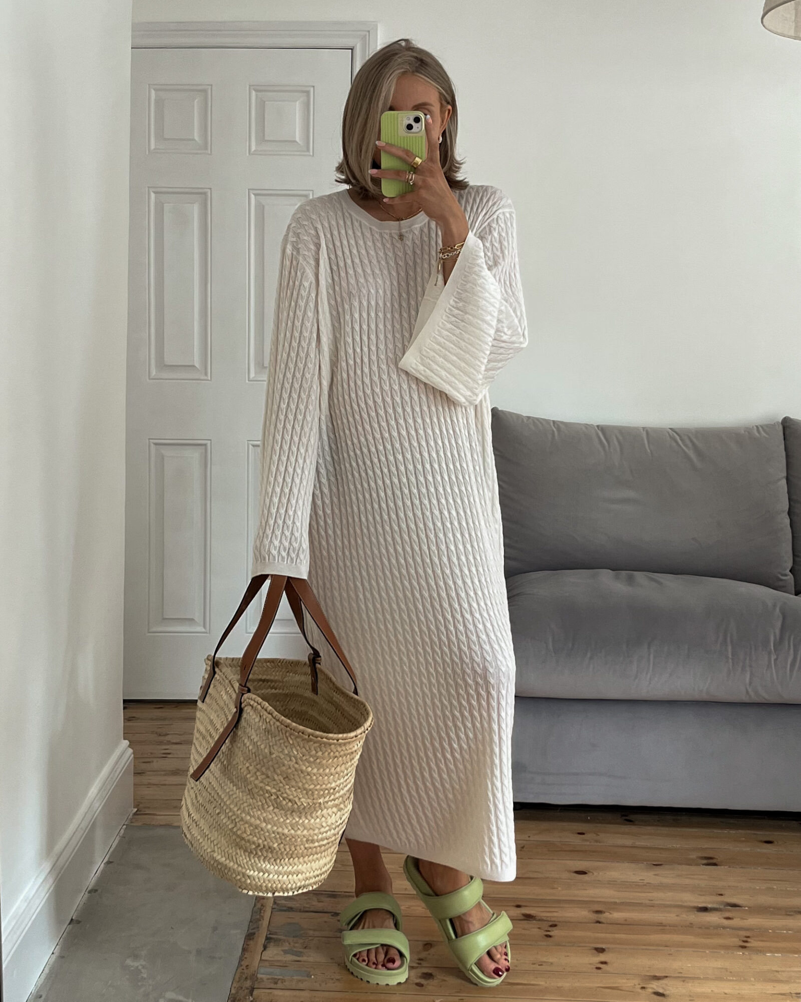 Summer Essentials 2022 - Toteme Jumper Dress & Loewe Basket Bag