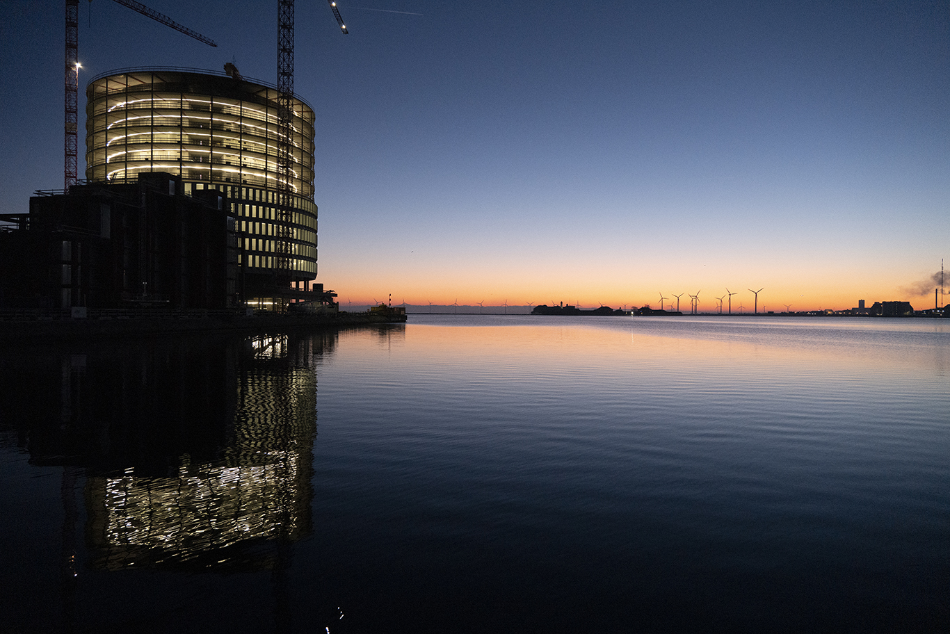 Smuk solopgang over Nordhavn