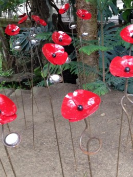 Poppies on display in a Lincoln art exhibition