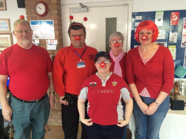 Zoe Homfray-Cooper and some of the volunteers at the Bridge Community Venue