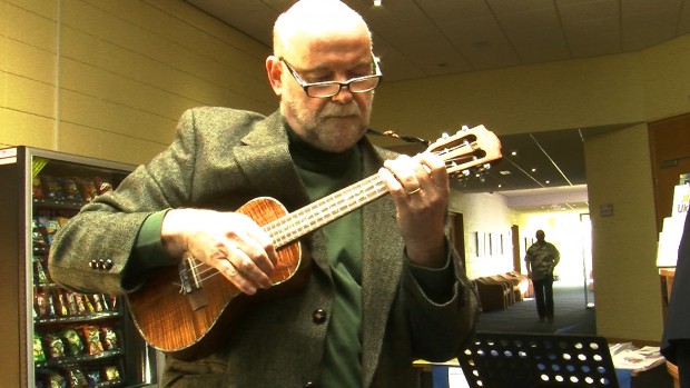 Ukulele bands from across the East Midlands gathered for the day.
