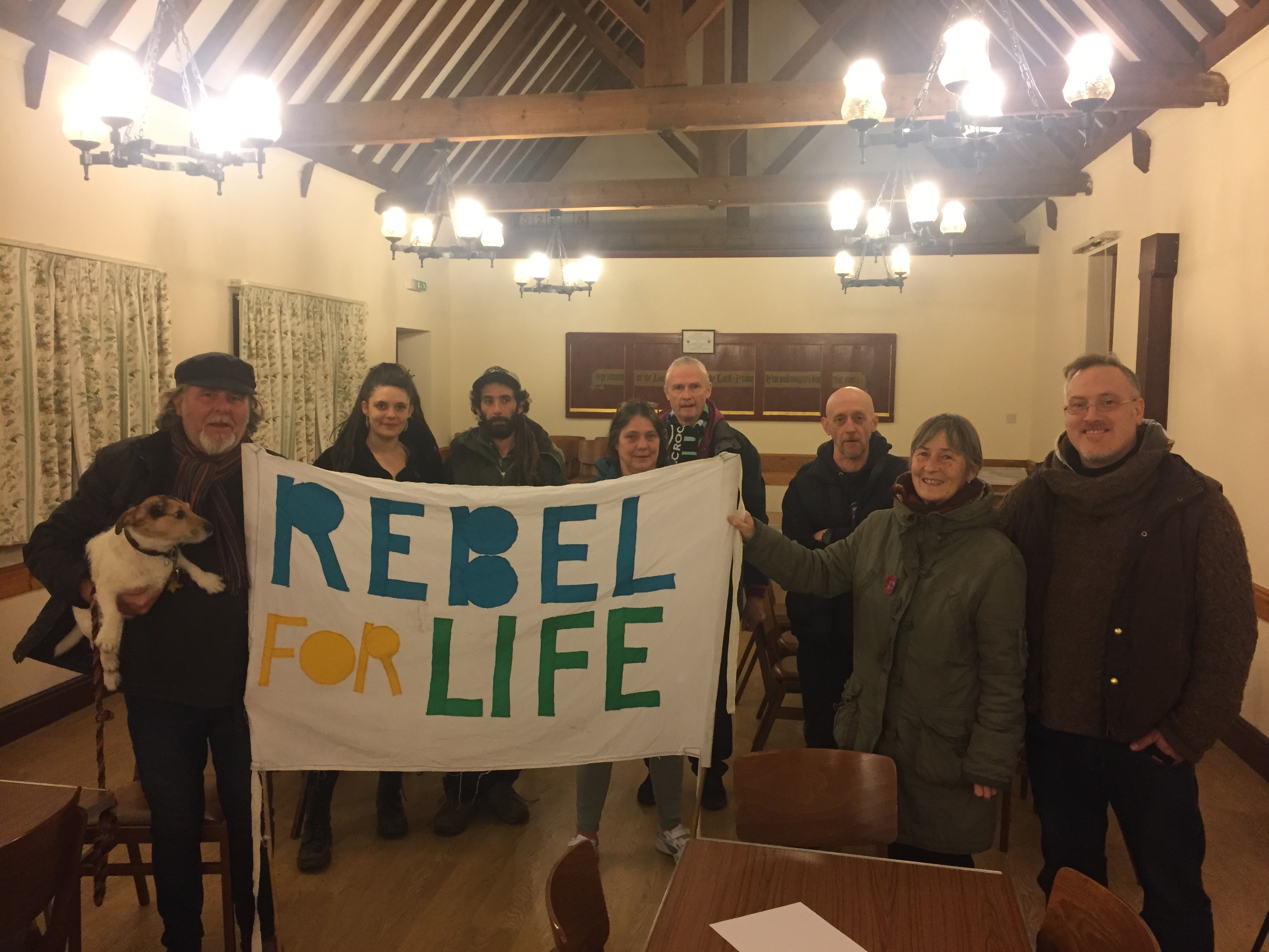 The Extinction Rebellion campaigners in Lincoln. Photo: Oliver Pridmore.