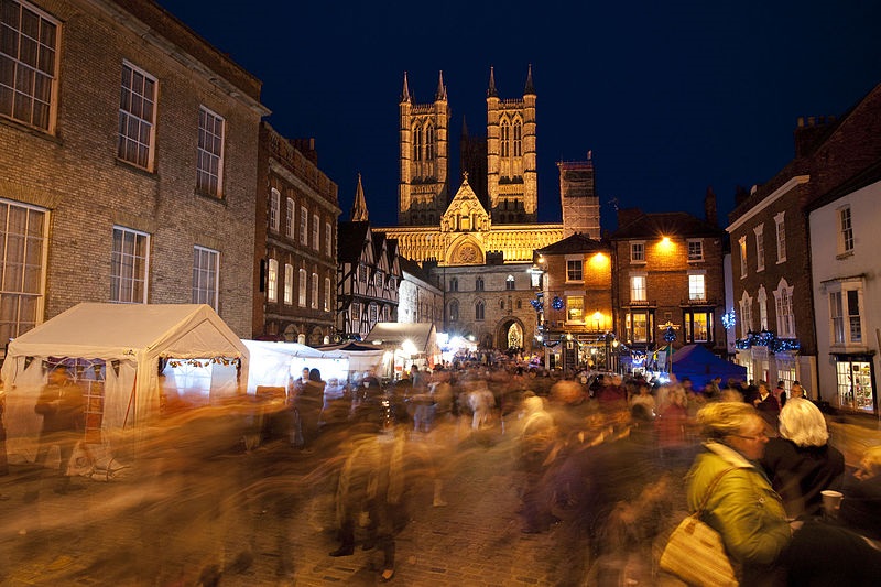 Lincoln Christmas Market. Photo Credit: Wikimedia Commons