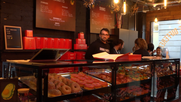 Inside the new Doughnotts shop