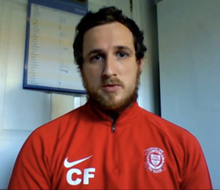 Lincoln United Women's manager Chris Funnell. Photo: Ben Robinson