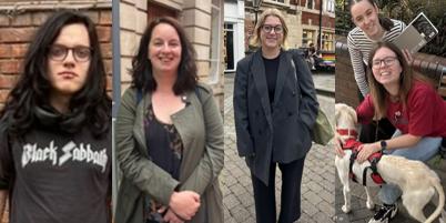 Left to right: Flynn Bainbridge, Jess Borrel, Holly Campbell and Megan Field (in red)