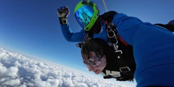 Fear at 15,000 feet: how skydiving became Gen Z’s fundraising challenge of choice
