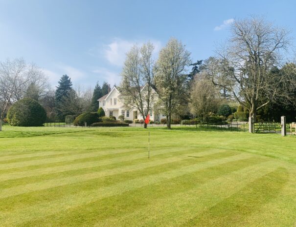 6 hole golf course at Ludlow Manor House