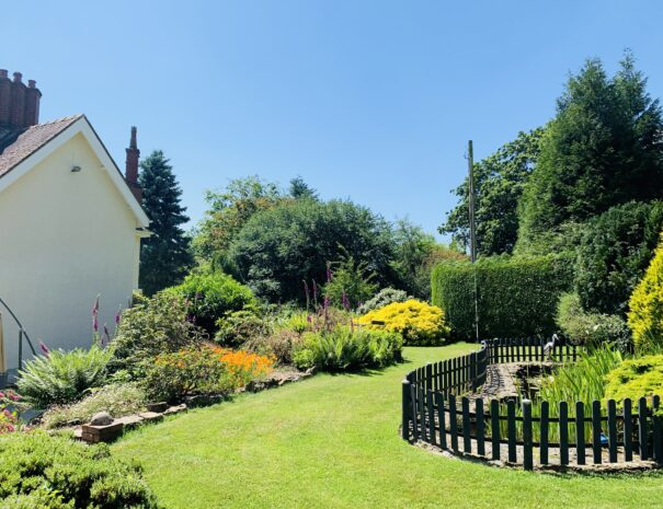 Fish pond at Ludlow Manor House