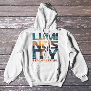 Luminosity Beach Festival Sunset Hoodie Unzipped