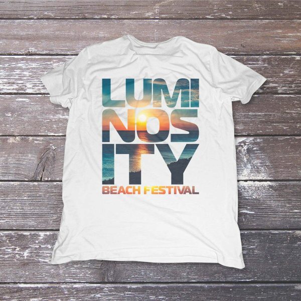 Luminosity Beach Festival Sunset T-Shirt - Image 3