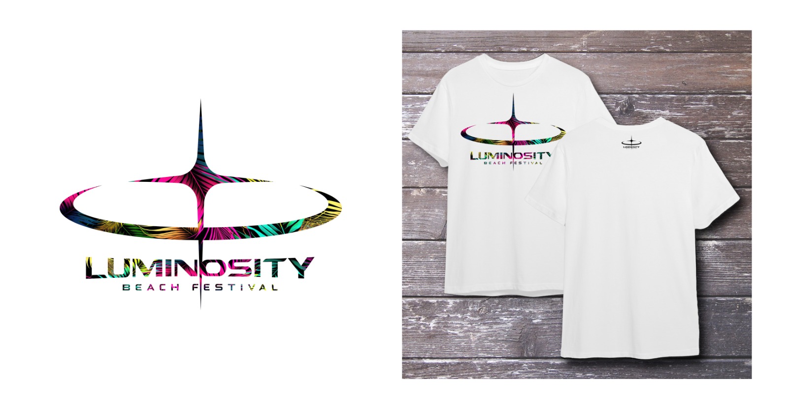 T-Shirt Mulitcolour Palm Star (New Luminosity Logo)