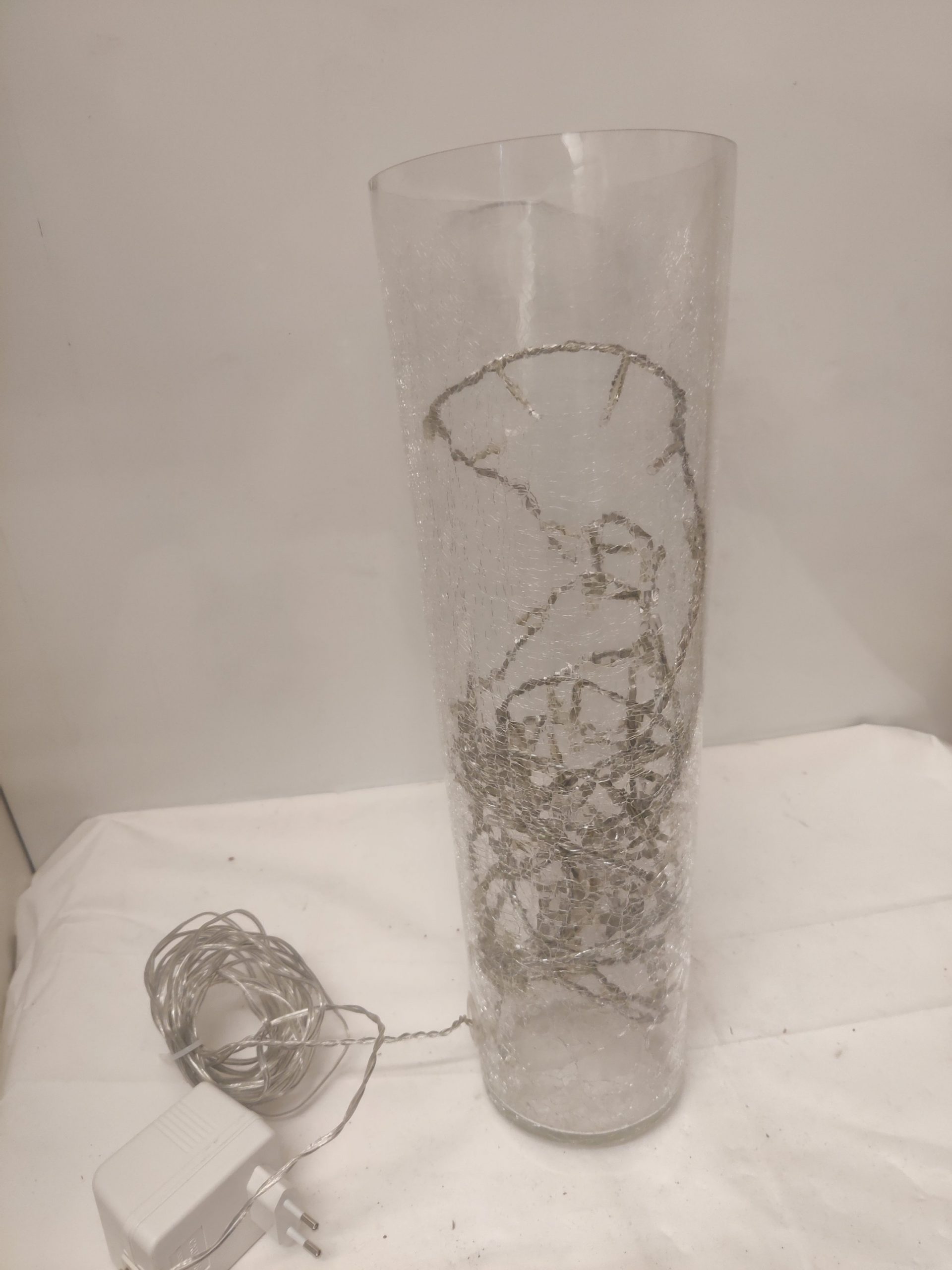 Rydens vase med led-lys