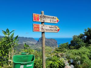 Lige efter start på PR5 Levada gåtur