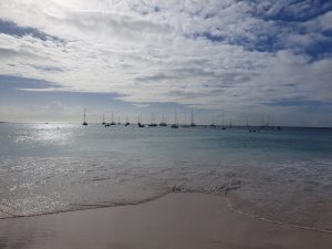 Carlisle Bay set fra Barbados Yacht Club