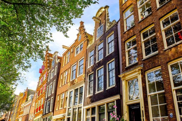 Herenhuizen in centrum Amsterdam.