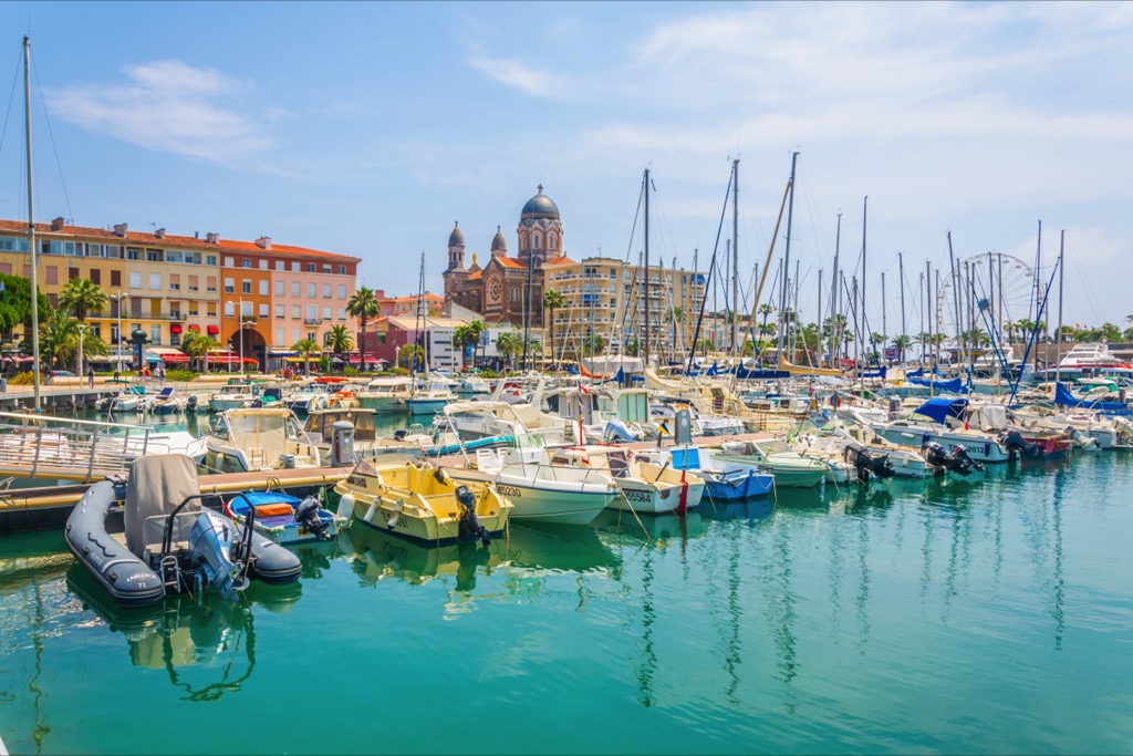 Jachthaven in Saint Raphael.