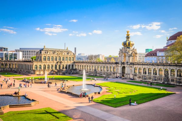 Het Zwinger paleiscomplex in Dresden.