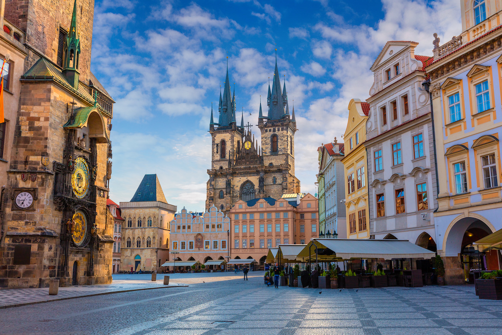 Marktplein in de oude binnenstad van Praag. ©Shutterstock