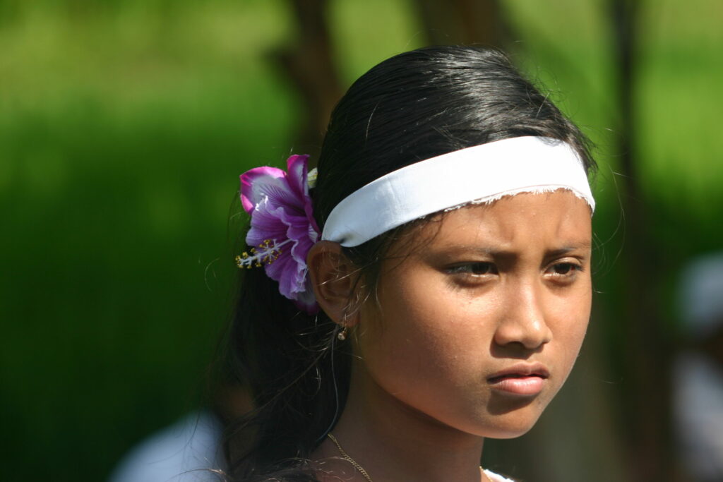 jeune balinaise, bali, Indonésie