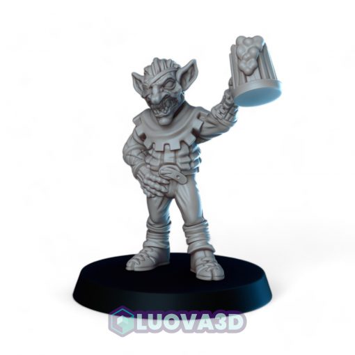 Goblin Brawler with ale mug raised