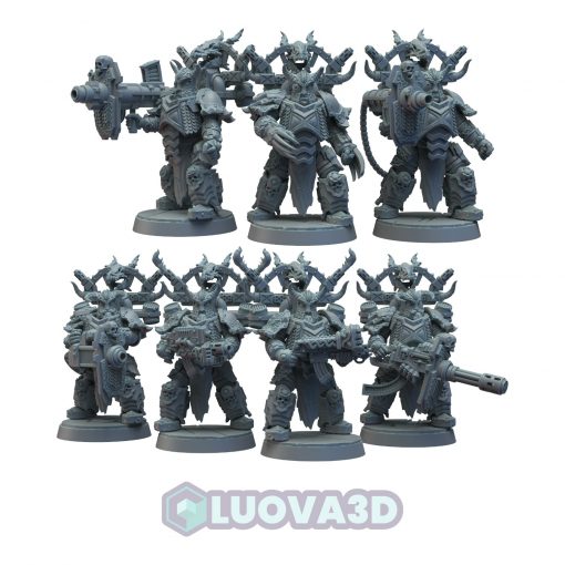 Black Steel Protectors set by Immaterium God Miniatures