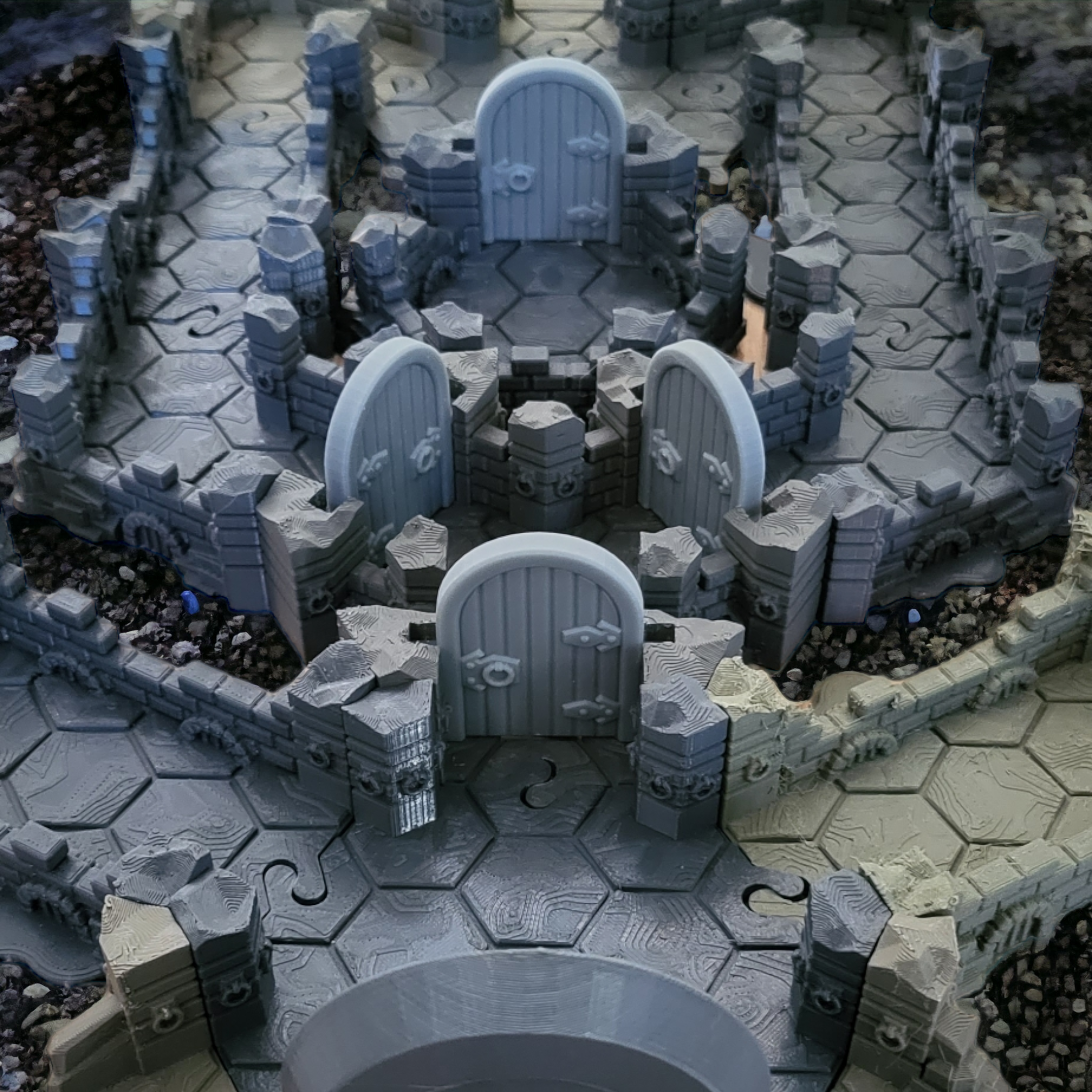 Hex-terrain tiles