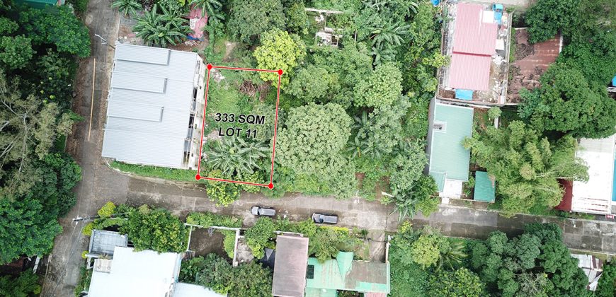 LOT FOR SALE BANKERS VILLAGE ANTIPOLO: 333 sqm
