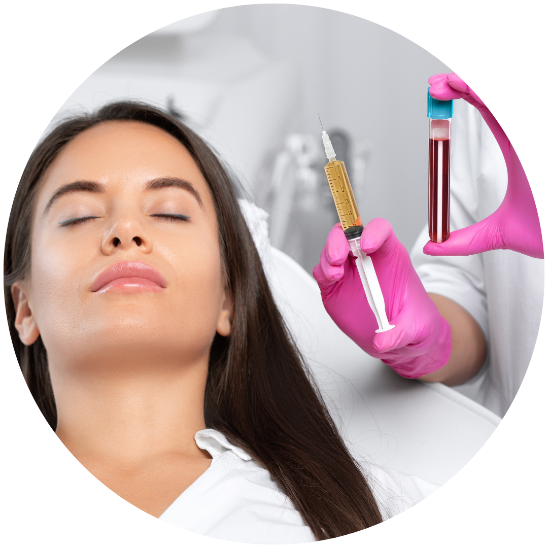 PLATELET-RICH PLASMA IS USED AS AN INJECTABLE BIOFILLER OR AS A GLIDE SERUM IN COMBINATION WITH MICRONEEDLING TO STIMULATE COLLAGEN PRODUCTION AND IMPROVE SKIN QUALITY