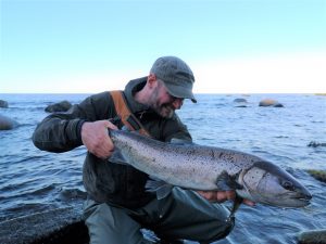 Kystfiskeri på Bornholm efter havørreder