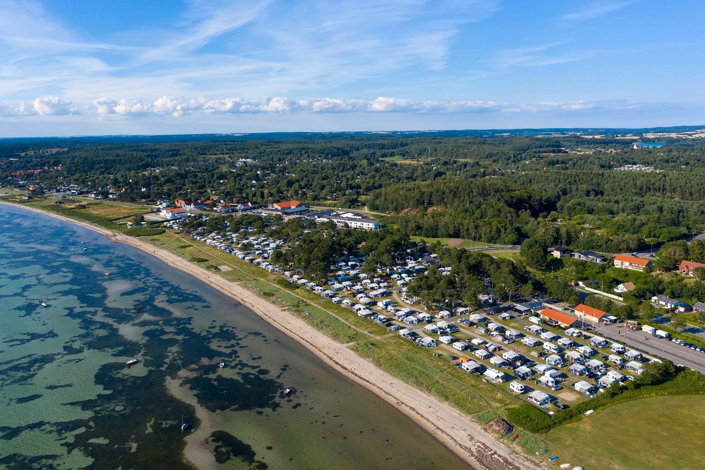 Ebeltoft Strand Camping - camping og fiskeri i Midtjylland