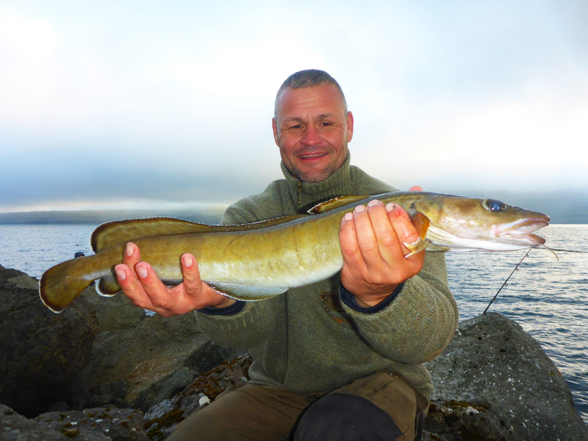 Plads 2 byder på større fisk fra land