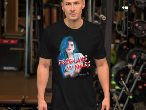 "NO RULES" Kurzärmeliges Unisex-T-Shirt