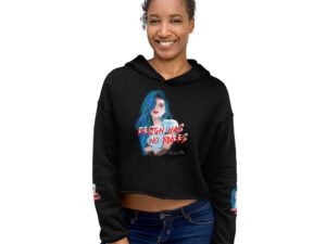 "NO RULES" Crop-Hoodie