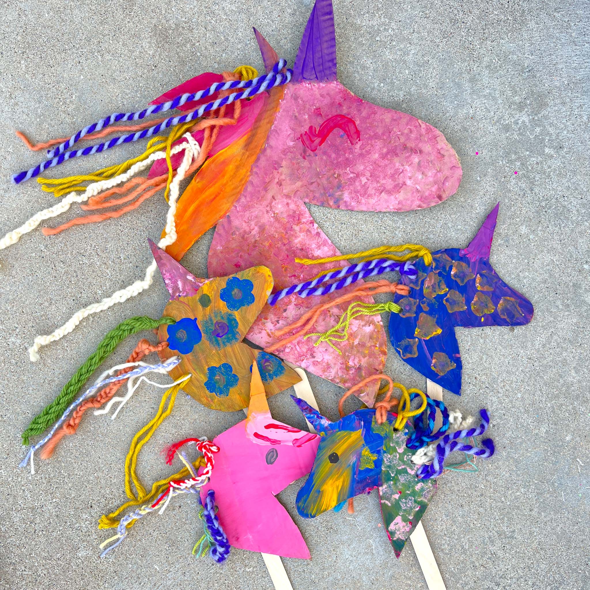 Workshop unicorns knutselen