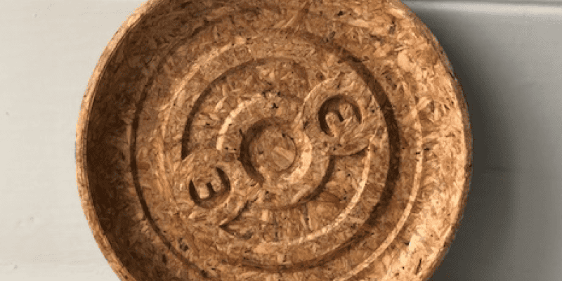 Molded wood chip