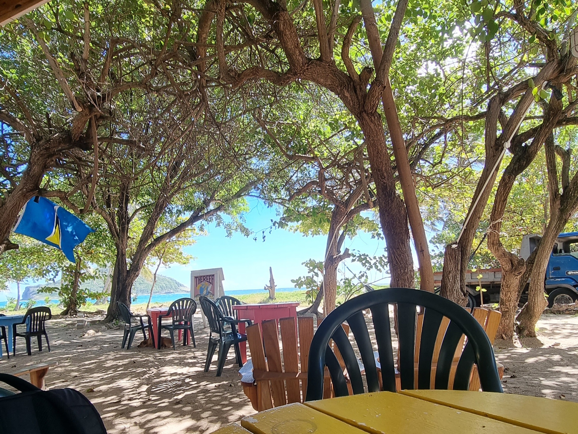 Reef Beach Cafe in Vieux Fort