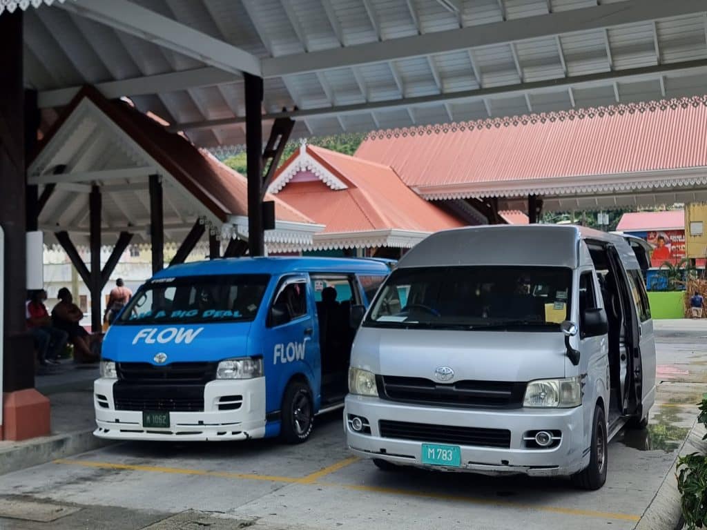 Little buses connect the main villages on the island