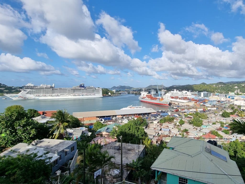 View on Castries