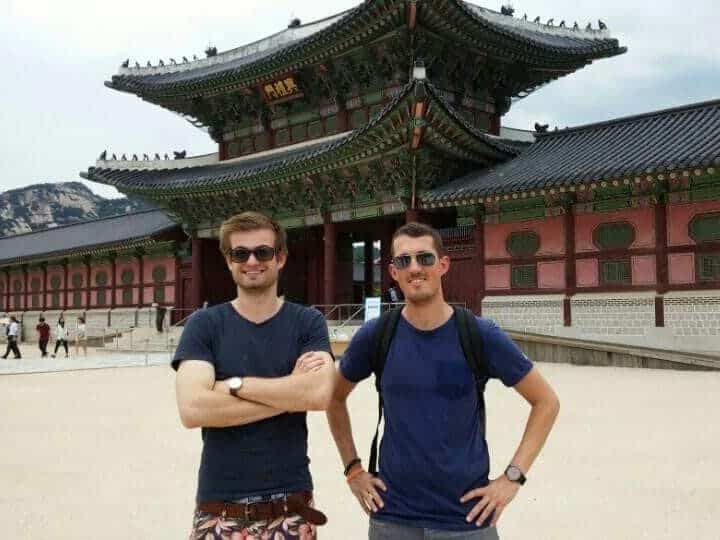 With my friend Simon in Seoul