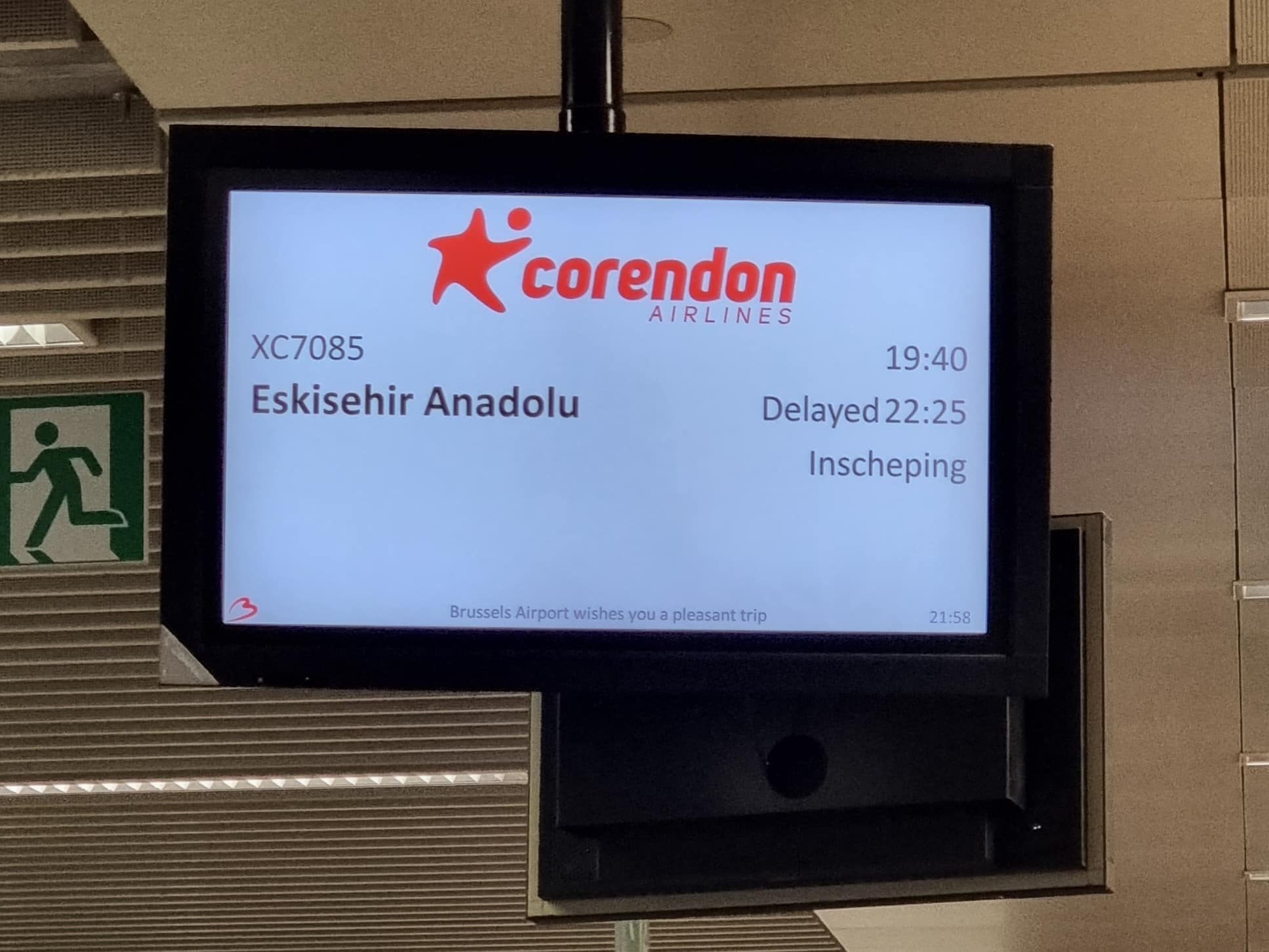 Delayed Corendon flight