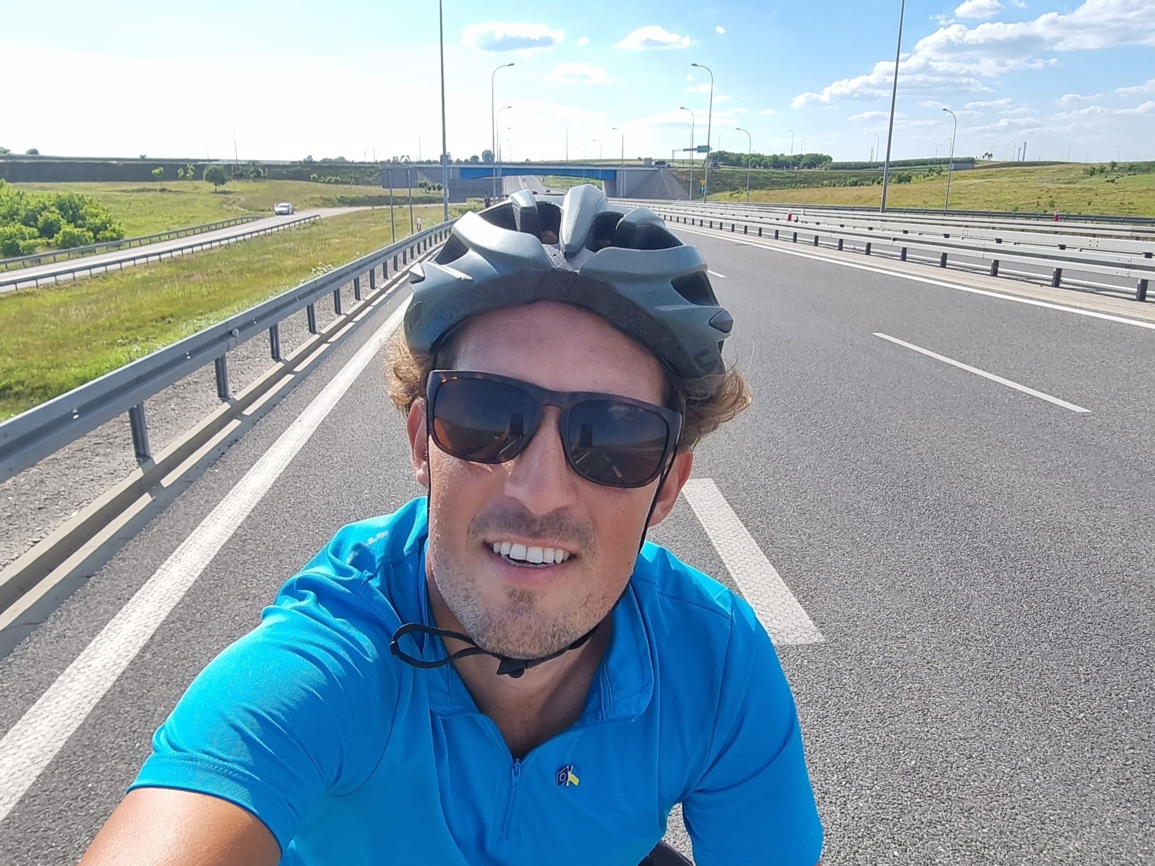 Cycling on the highway