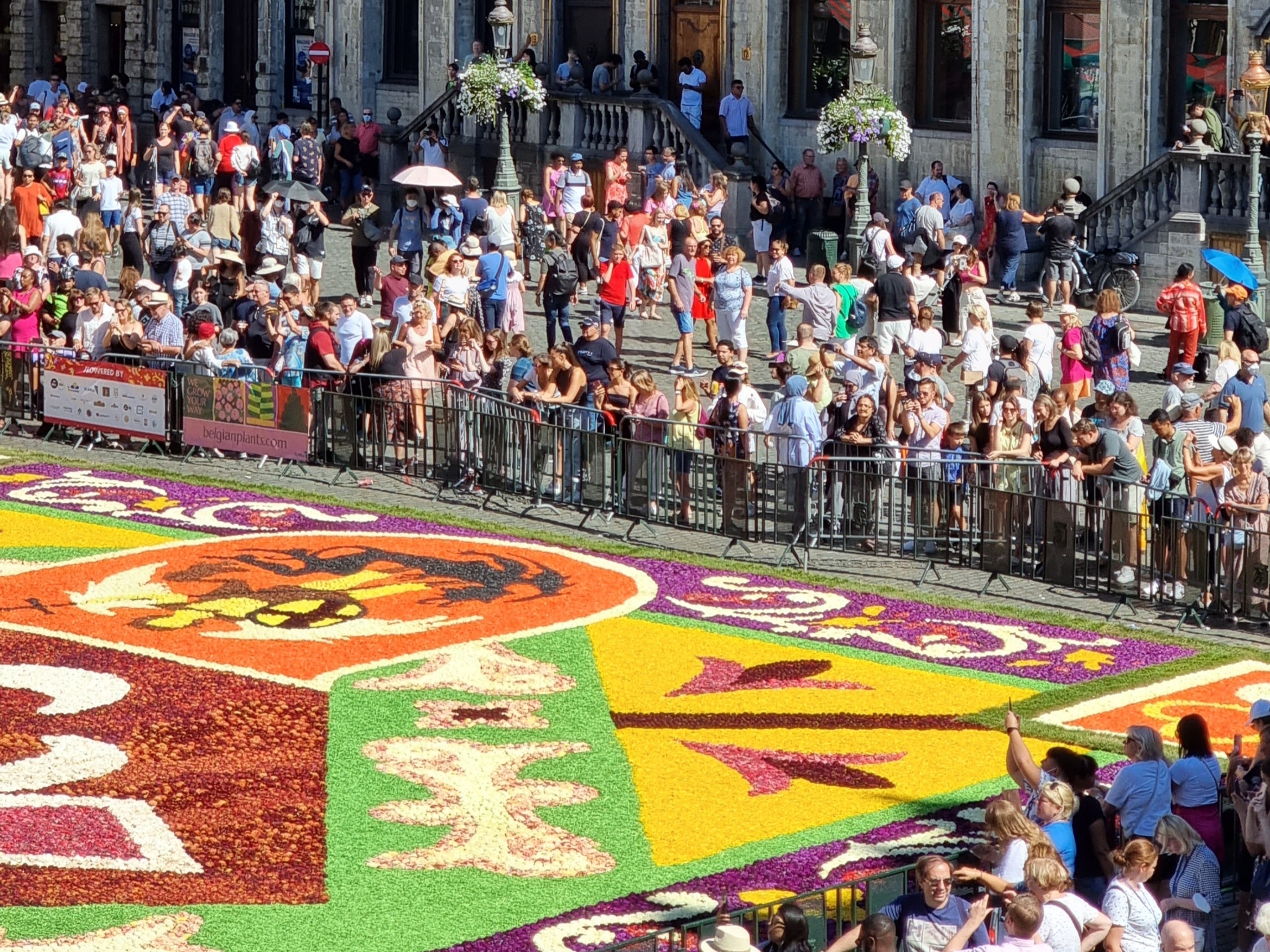Tourists at the Flower Carpet