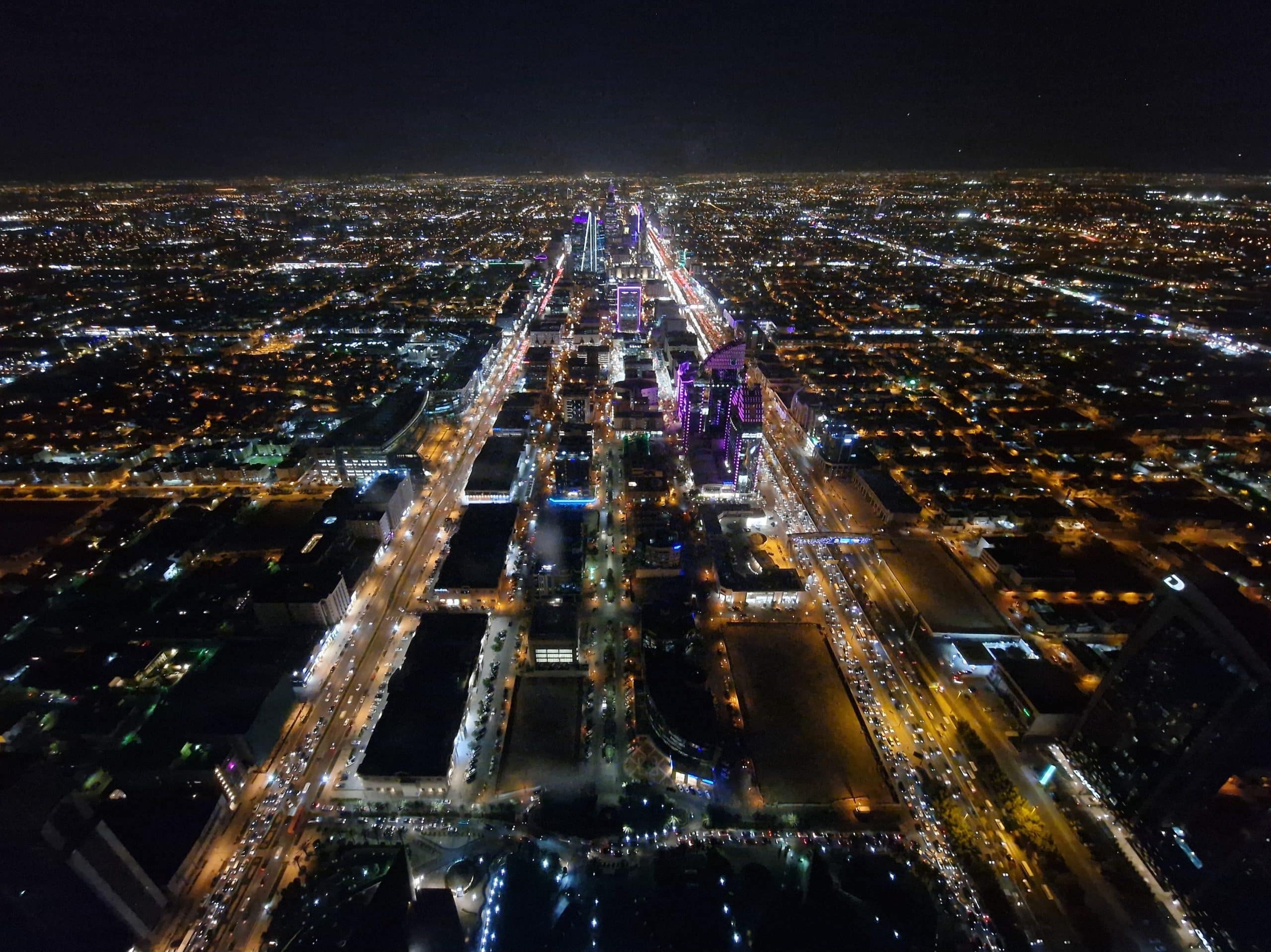 Night view from the Sky Bridge