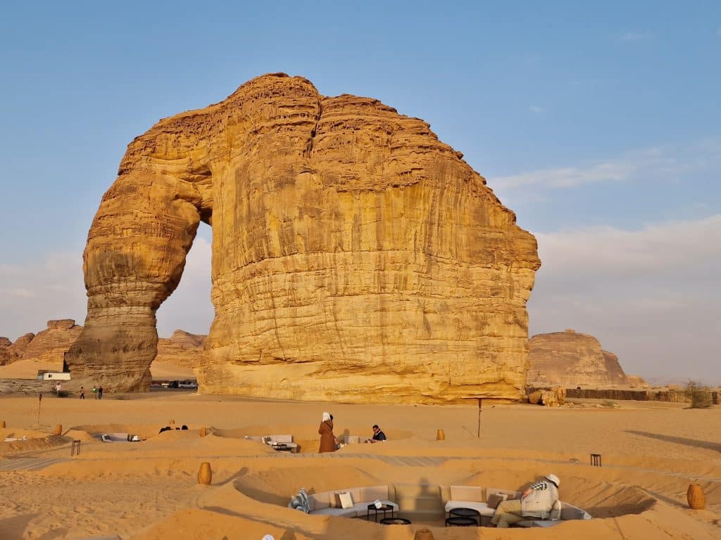 Seats in front of Elephant Rock